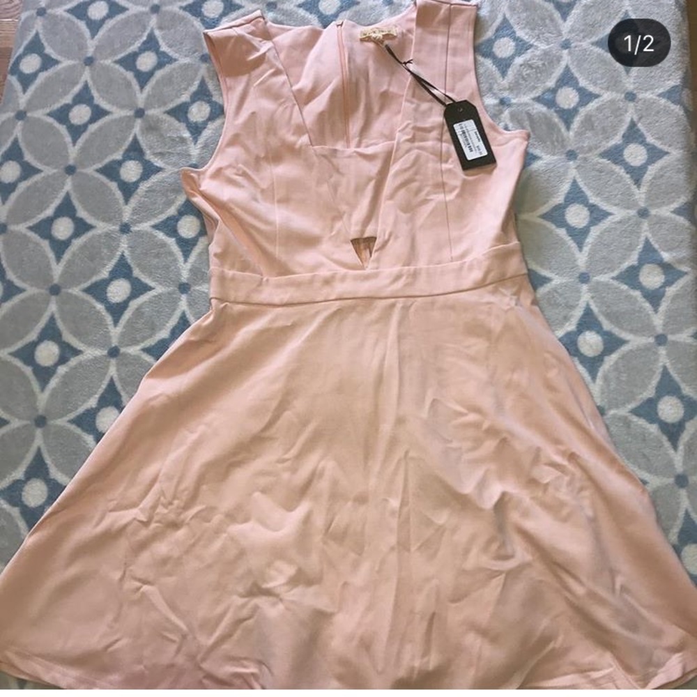 Peach dress new with tag